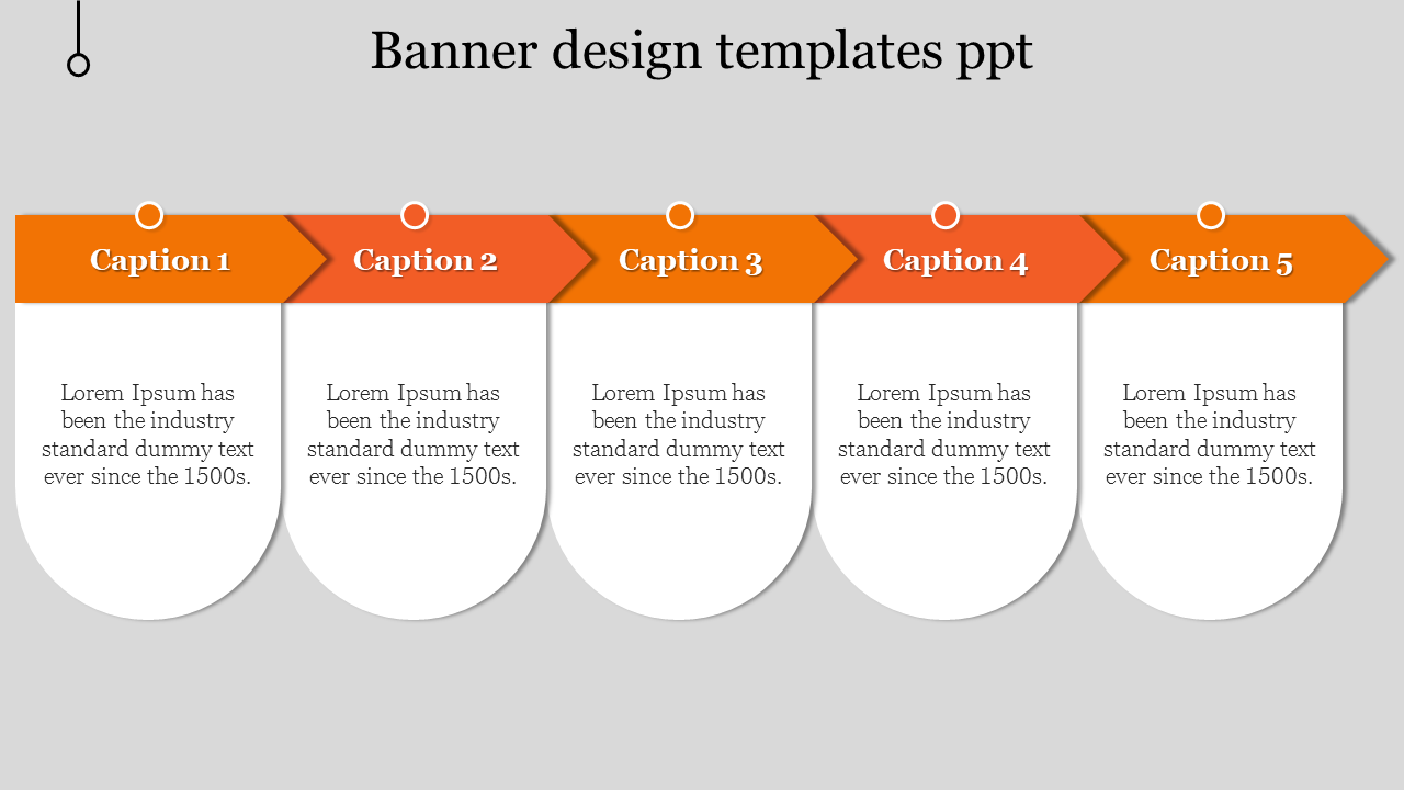 Free - Incredible Banner Design Templates PPT In Orange Color